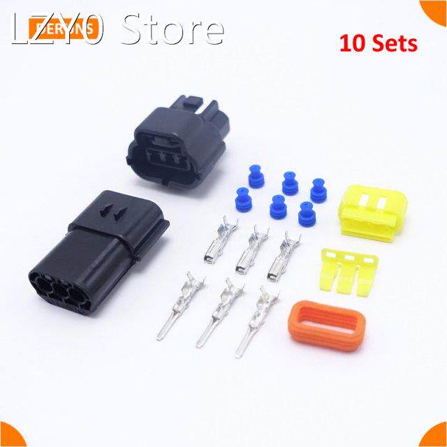 High Quality Free Shipping 10Sets Kits Amp 3pin/way New Amp