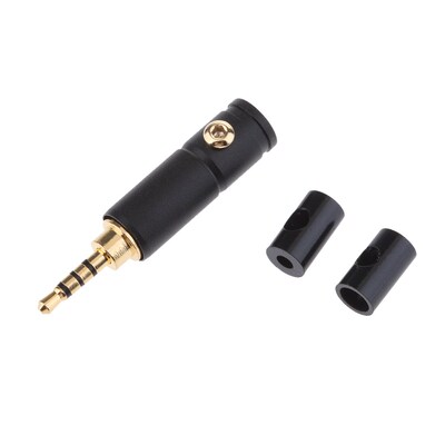 High Quality Gold Plated 2.5mm 4 Pole TRRS Stereo Replaceme