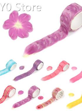 1 roll Flower Petals Paper Tape Decorative Masking Tape Frag