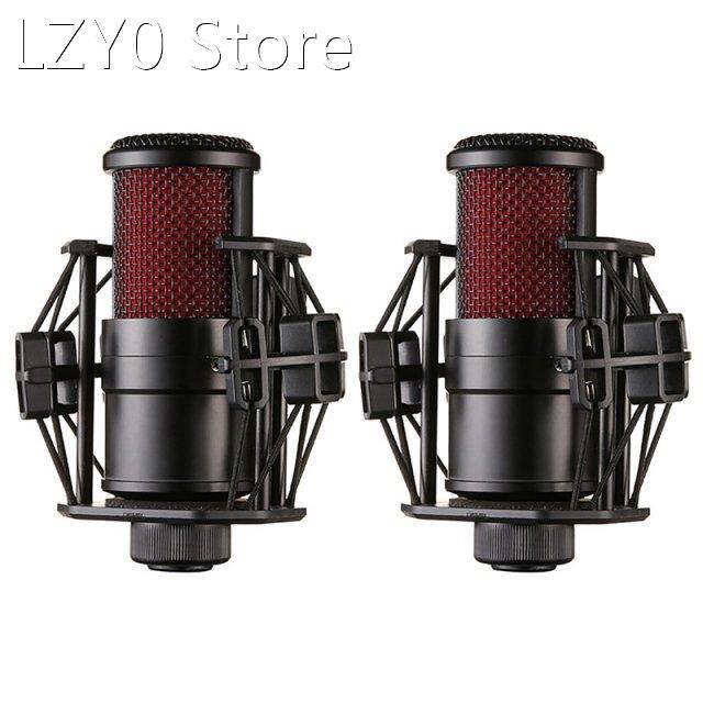 2X V500 Microphone Kit With Audio Cable Shockproof Clip Live