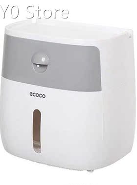 ECOCO Double Layer Toilet Paper Holder Bathroom Storage Rack