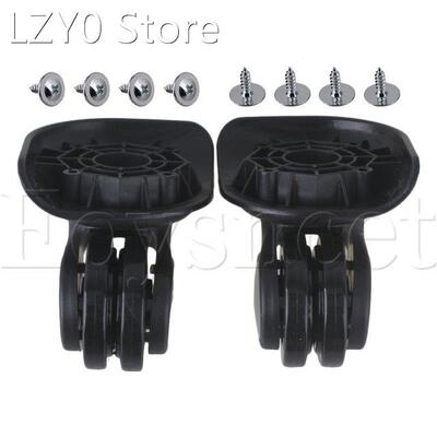 1 Pair Plastic 9.5x9.2x5cm DIY Swivel Luggage Suitcase Wheel
