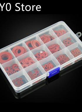 225pcs Flat pad insulation washer set Red Paper Meson Gasket