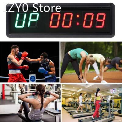 1.5 Inch 6-digit Gym Timer Stopwatch with Remote 适用于 Gym