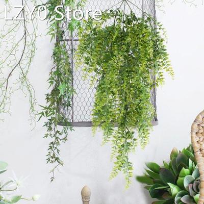 5 Forks Green Vine Ivy Branches Wall Decor Artificial Leaves