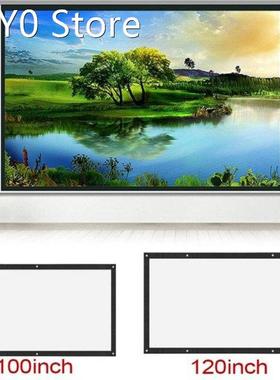 120 inch-60inch Projection Screens 3D HD Wall Mounted Projec