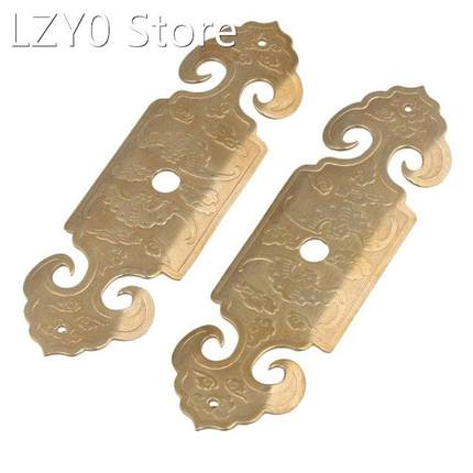 2xScrew Type Bat Brass Color Door Drawers Cabinets Pull Hand