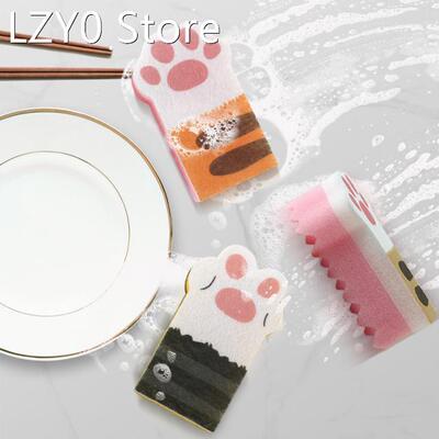 Household Cat Claw Sponge Decontamination Wipe Kitchen Brush