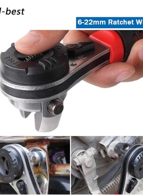 Multitool Key Adjustable Ratchet Spanners 6-22mm Wrenches Un