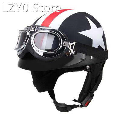 Half Open Face Vintage motorcycle helmet half helmet Retro m
