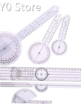 6Pcs Spinal Ruler Spinal Finger Goniometer Protractors Multi