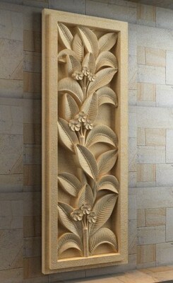 wall decoraion CNC Router relief model STL format 3D model a