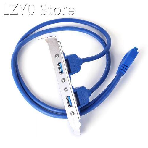20 Pin to Dual USB3.0 Baffle Extension Cable High Speed USB