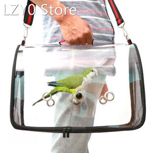 Lightweight Bird Carrier Cage Transparent Clear PVC Breathab