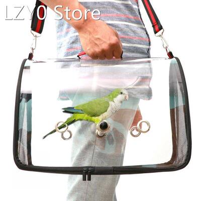 Lightweight Bird Carrier Cage Transparent Clear PVC Breathab