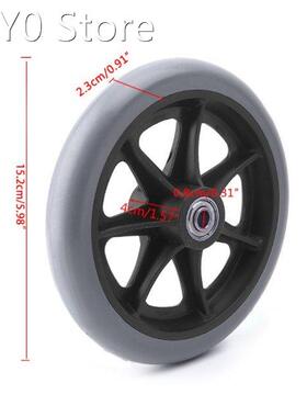 2pcs 6 Wheelchair Casters Small Cart Rollers Chair Wheels A