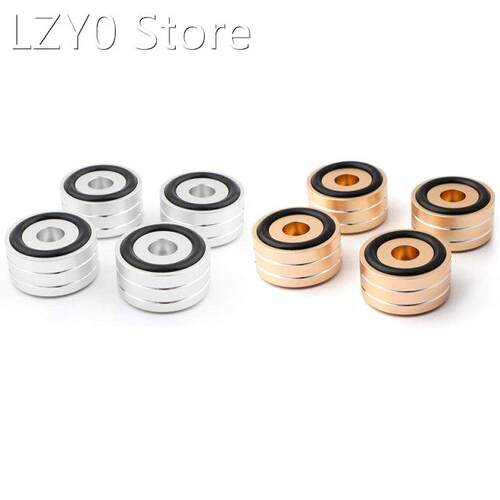 4Pcs 40X20mm Aluminum HiFi AMP Speaker Isolation Stand Turnt