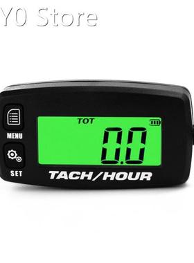 Portable Lightweight Backlit LCD Digital Tachometer Tach Hou