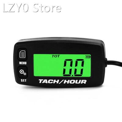 Portable Lightweight Backlit LCD Digital Tachometer Tach Hou