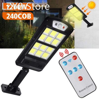 1200W 240 COB Solar Street Lights Outdoor Security Lighting