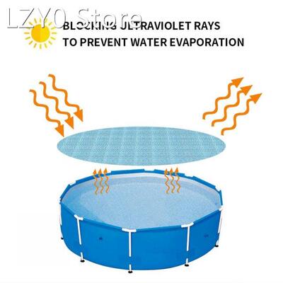Pool Cover Round Solar Tarpaulin Tub Cover Sunblock UV Prote
