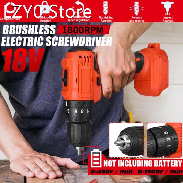 3 in 1 Brushless Impact Electric Drill 13mm 90N.m 2 Speed Re