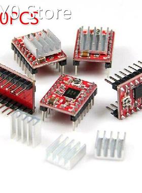 10PCS/LOT A4988 Stepstick Stepper Motor Driver Module + Heat