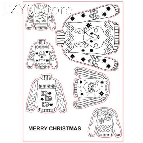 2022 New Silicone Clear Stamp Embossing Mould for Christmas