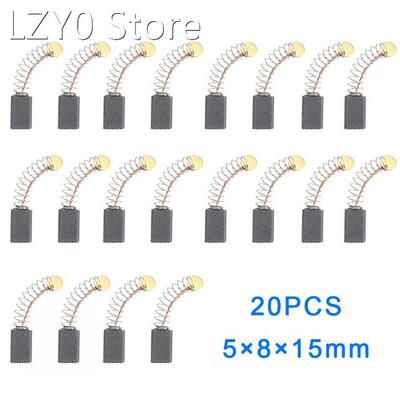 20pcs Motor Carbon Brushes For Bosch Angle Grinder 5x8x15mm