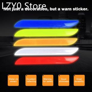 2PCS Universal Car Reflective Sticker Warning Safety Paster