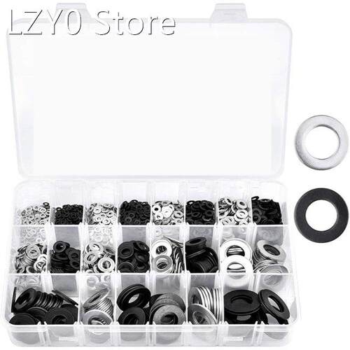 Flat Washers - 1300Pcs Flat Washers 10 Sizes Stainless Steel