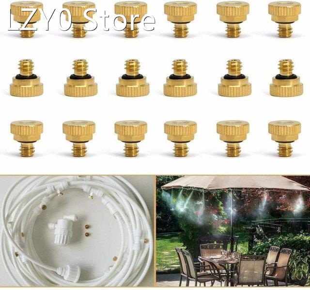 20pcs 0.3mm Brass Misting Nozzles Water Mister Sprinkle Cool