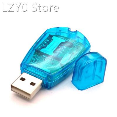 Hot sale ! Blue USB Cellphone Standard SIM Card Reader Copy