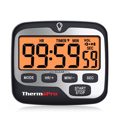 ThermoPro TM01 Digital Cooking Kitchen Timer With Large Back
