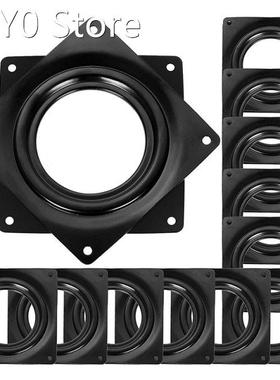 12 Pack Black Turntable Bearings, 4 Inch Square Rotating Pla