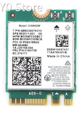 Dual Band Wireless for 3168 3168NGW 433Mbps Bluetooth 4.2 8