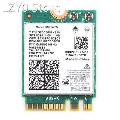 Dual Band Wireless for 3168 3168NGW 433Mbps Bluetooth 4.2 8
