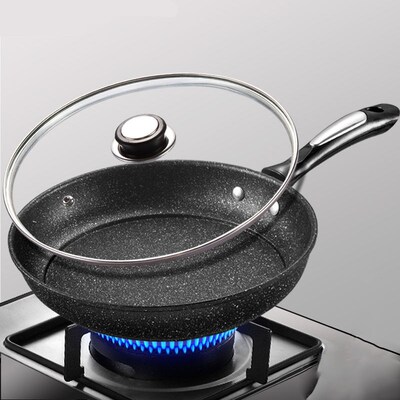 Pan Non-stick Pan No-smoke Frying Pan Small Wok Induction Co