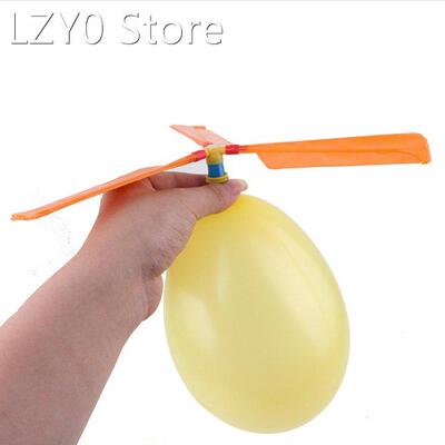 1pc Fun Physics Experiment Homemade Balloon Helicopter DIY M