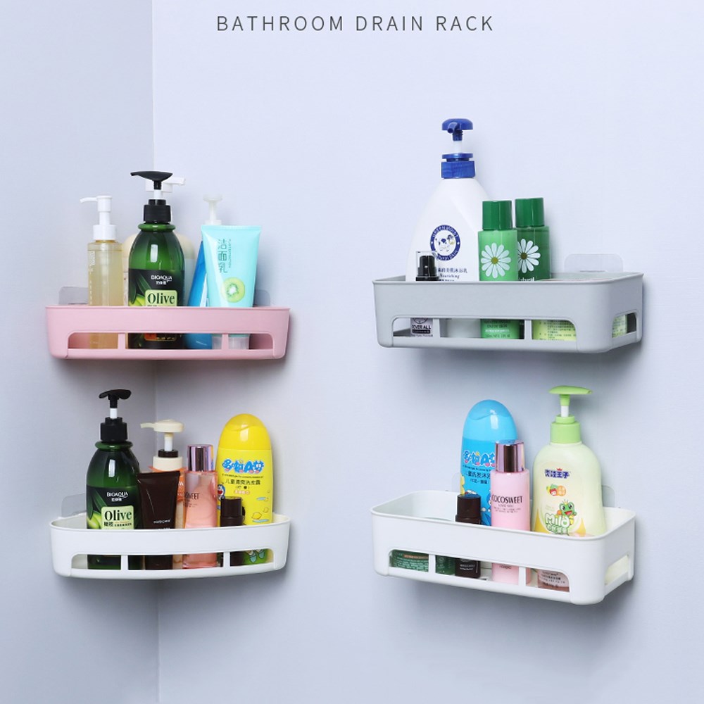 1PCS Bathroom Plastic Shelf Organizer Basket Holder Non tra