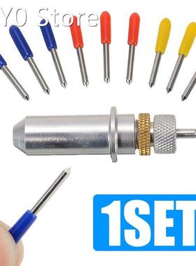 1pc Cutting Plotter Holder Carving + 9pcs 30/45/60 Degree Vi