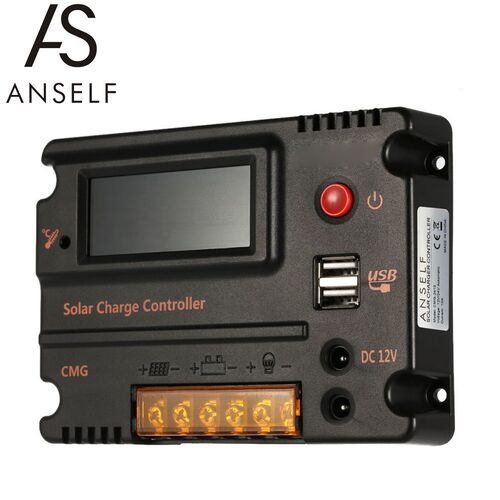 Anself 20A CMG 2420 LCD Solar Charge Controller Panel Batte