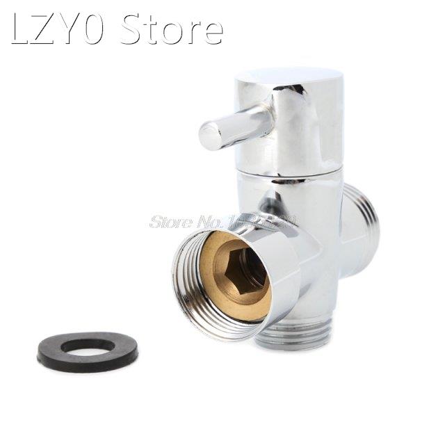Brass 3/4 Bathroom Shower Faucet Tee Connector Chrome Plate