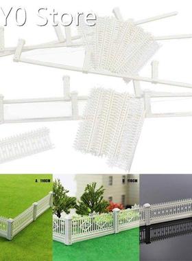 Fence Wall Model Garden Hedge Railing Fence Model for Sand T