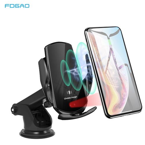 FDGAO Automatic Clamping Car Phone Charger Type C QC 3.0 Ma