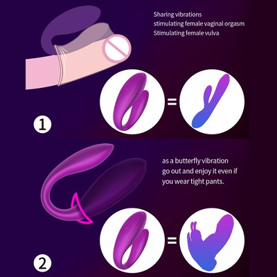 DRAIMIOR Double head Vibrator 10  Speed U shape Stimulate v
