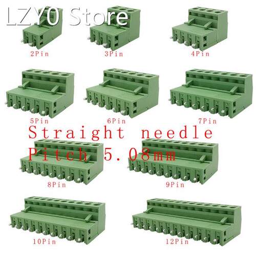 5Pairs 2EDG 5.08mm PCB Screw Terminal Block Connector 300V 1
