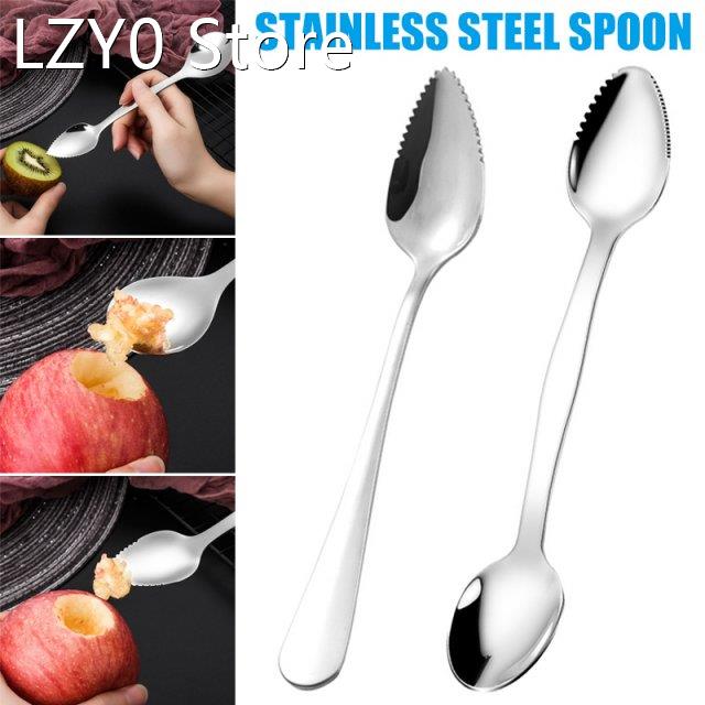 Stainless Steel Grapefruit Scraper Spoon Serrated Sawtooth E
