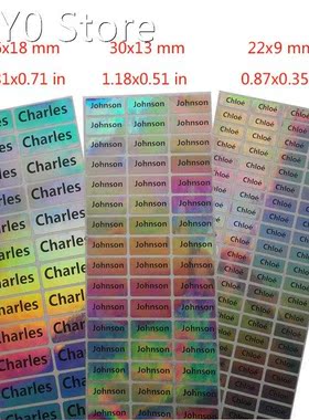Multi Color Labels Children Personalized Name Stickers Stude