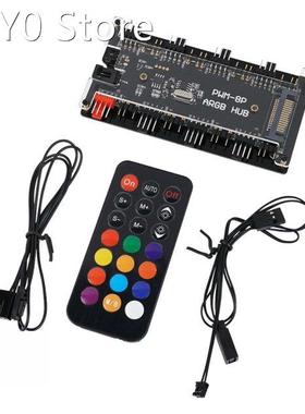 PWM RGB LED Controller PC Fan Hub 8 Ports 5V 3 Pin Cooling A